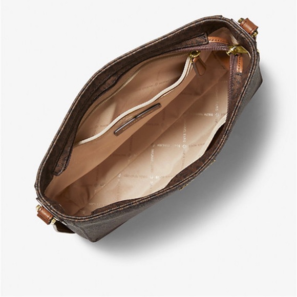 MICHAEL KORS JET SET LARGE LOGO MESSENGER BAG - Picture 4 of 9